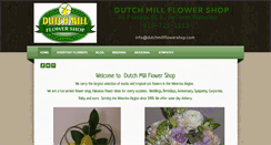 Desktop Screenshot of dutchmillflowershop.com