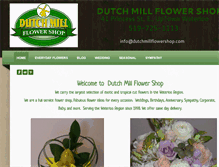 Tablet Screenshot of dutchmillflowershop.com